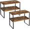 SONGMICS Cabinet Organizer Shelf, Set of 4 Kitchen Counter Shelves, Kitchen Storage,