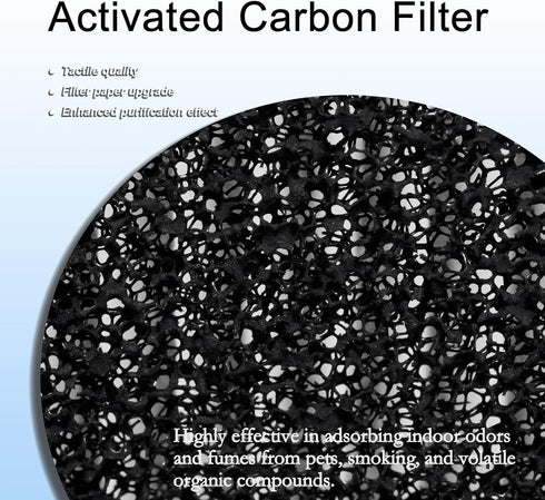 VK-6067B Replacement Filter for Vremi and HOKEKI Air Purifiers, H13 True HEPA and Activated Carbon Filters, 2 Pack