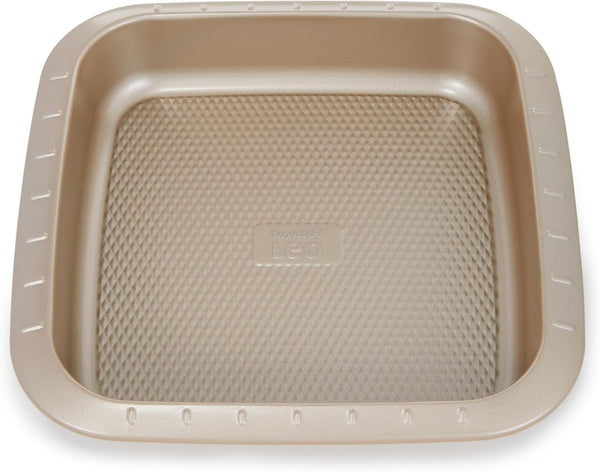 Berghoff Balance Nonstick Square Cake Pan, 8.5" x 8.5" x 2", Lightweight Carbon Steel, Ferno-Green Bakeware