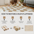 5x7 GENIMO Checkered Rug Area Rugs for Kids Bedroom Soft Shag Rug Fluffy Fuzzy Carpet Plush Rugs for Living Room