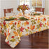 Elrene Home Fashions Autumn Leaves Fall Printed Tablecloth, Wrinkle Resistant Holiday Table Cover, 52"x70"