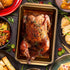 Gibson Home Country Kitchen Embossed Carbon Steel Roaster Pan, 19 Inch, Copper