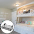 Zubebe Bedside Shelf for Bed, 2 Pieces with 10 Pairs Hooks, Black Metal Organizer for Bunk Bed, Caddy Storage Basket