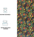 Kitchen Dish Towels, 100% Natural Cotton Mexican Fiesta Talavera Floral Prints, Set of 3 Multi-Color Dishcloths