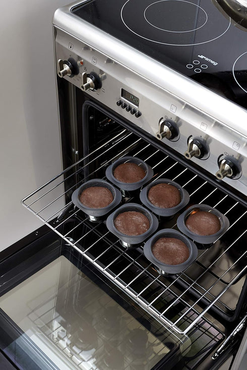 Lekue Silicone Molten Lava Cake Mold, Set of 6