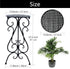 22.5 Inch Black(1 Pack) NAKUPE Metal Plant Stand Indoor Outdoor, Single Flower Pot Stands Tall, Planter Pedestal Holder