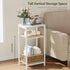 29.1" HET003WT1 Heybly Small Side Table, Tall End Table with Adjustable Shelf, Telephone Table, Nightstand, Accent