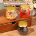 50 4 oz Yungyan Pcs Small Jars with Lids, Clear Mini Mason Jars Plastic Containers with Lids and Tags Mini Jelly