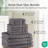 Set 12 Set, 4 4 4 100% Comfort Spaces Luxury Bath Towel - piece Quick Dry, Hand Towels, Washcloths, Large Bath Towels