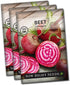 Sow Right Seeds - Chioggia Beet Seeds for Planting - Non-GMO Heirloom