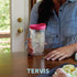 Tervis Grandma Floral Double Walled Insulated Tumbler Travel Cup – Keeps Drinks Cold & Hot, 16oz, Made in USA, Clear