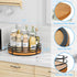 Wood Lazy Susan Turntable Organizer, 11" Round Wooden Lazy Susan for Kitchen Countertop, Dining Table, Pantry Storage