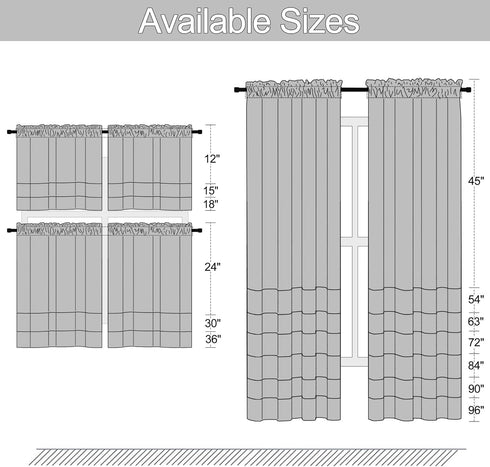 DONREN Coral Blackout Curtain Panels with Rod Pocket - Room Darkening Thermal Insulated Curtains for Bedroom (2 Panels)
