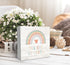 SRADMO You Are So Loved Rainbow Heart Wood Box Sign Desk Decor, Kids Inspirational Quotes Wooden Block Box Sign