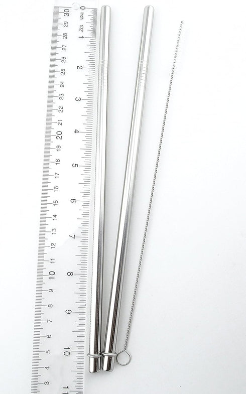 4 Pack Cocostraw for Bubba Envy 32 & 48 oz Tumbler, Stainless Steel Drinking Straws with Cleaning Brush