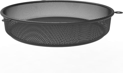 Wild Bird Feeder Tray, 7 Inch Hanging Steel Dish for Outdoor Garden & Yard, Strong Mesh Platform