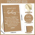 51 50 Beeveer Pcs Don't Say Baby Shower Game Supplies Include Kraft Paper Wooden Baby Shower Sign and Wood Pacifier