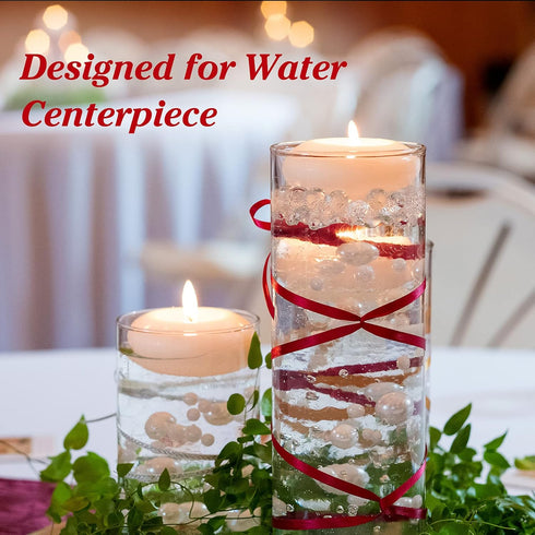 Geosar 48 Pcs Artificial Pearls Strings - Faux Vase Fillers Decorative Bead Garlands for Wedding Table Centerpieces