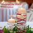 Geosar 48 Pcs Artificial Pearls Strings - Faux Vase Fillers Decorative Bead Garlands for Wedding Table Centerpieces