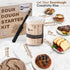 2 Pack 34 oz, 2 Set, 5x Sourdough Starter Kit - Sturdy Sourdough Starter Jar with Bread Slings, Spatula Measuring
