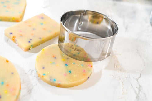 Bakerpan Round Stainless Steel Cookie Cutter Set, Circle Biscuit Cutters (2 Inch & 3 Inch)