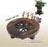 Timwooly 12" Plant Caddy Plant Stand with Wheels Rolling Plant Stand Heavy Duty Wood Plant Caddy, Heavy Duty Rolling