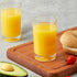 Set 6, 5.5-ounce Set, 5.5 Mfacoy Small Juice Glasses of Glass Cups, Heavy Base Small Drinking Glass Clear Cups, Thick