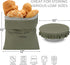 Set KIBAGA Beautiful Linen Bread Bag and Proofing Cover For Homemade Sourdough Bread - Keeps Your Loaf Fresh for Days