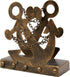 OwlGift Vintage Metal Nautical Anchor & Chain Napkin Holder, Freestanding Tabletop Napkin Storage, Navy Themed Paper