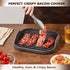 Large Grey Silicone Bacon Cooker for Microwave - Perfect for Crispy Bacon
