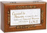 Cottage Garden Treasured Memories Love Feather Wood Finish Petite Rose Jewelry Music Box Plays Amazing Grace