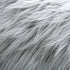 WLNUI Set of 2 Light Grey Decorative Pillow Covers, Luxury Merino Style Faux Fur Fluffy Cushion Case