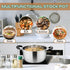 LIANYU 3QT Stainless Steel Stock Pot with Lid, Heavy Duty Cooking Soup Pot for Stew, Simmer, Boiling