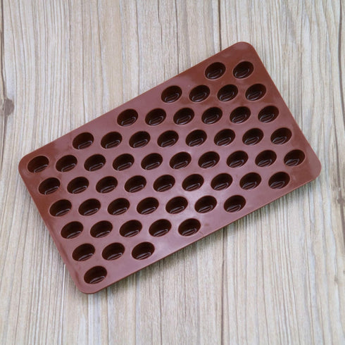 4 x 55 Mini Coffee Beans Chocolate Mold - Food-Grade Silicone Bakeware Mould for DIY Cake Decoration