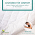 King Size Quilted Mattress Pad - Premium Quality Hypoallergenic Mattress Cover, Fitted Waterproof Mattress Protector,