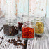 DHSBTLS 4oz Mini Square Spice Jars, 12 Pack Glass Mason Jars with Airtight Lid for Spices & Food Storage