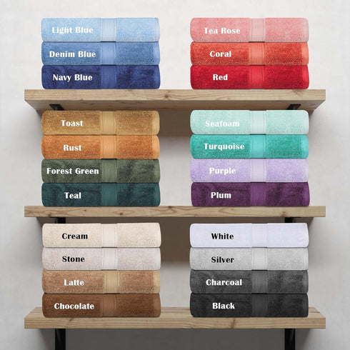 6 Set, 2 2 2 SUPERIOR Egyptian Cotton Pile Piece Towel Includes Bath, Hand, Face Towels/Washcloths, Ultra Soft Luxury