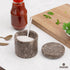 3 Inch Countertop Marble Salt Cellar Flaky Salt Containers for - Sugar Bowl With Lid, Salt Holder, Spice Jars, Salt Box