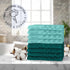 8 Pack 100% 12 12 inch Set (8 Pack) DecorRack Cotton Wash Cloth, Luxurious Soft, x Ultra Absorbent Jacquard Towels