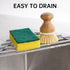 Tomorotec Adjustable Triangle Dish Drying Rack, Foldable Stainless Steel Over The Sink Kitchen Drainer Caddy Organizer