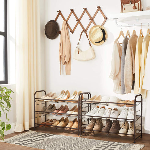 3 Closet, 12 SONGMICS Shoe Rack, Tier Shoe Organizer for Holds up to Pairs of Shoes, Shoe Rack for Front Door Entrance