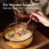 6pcs 9in Wooden Spoons Set, Long Handle Wooden Utensils for Cooking, Tasting, Serving, Stirring and Mixing