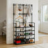 5-Tier 8 UDEAR Coat and Shoe Rack, Entryway Coat Rack with Hooks, Double Row Shoes Organizer for Living Room, Bedroom