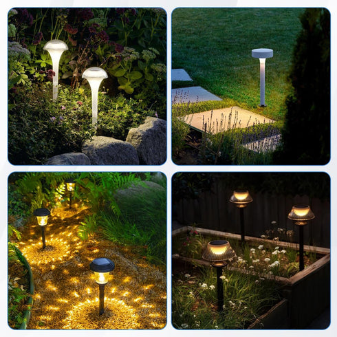 25pcs 5.5X0.55inch Angoily Solar Light Stakes, Ground Spikes Light Replacement Stakes, Halloween for Garden Lighting