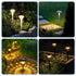 25pcs 5.5X0.55inch Angoily Solar Light Stakes, Ground Spikes Light Replacement Stakes, Halloween for Garden Lighting
