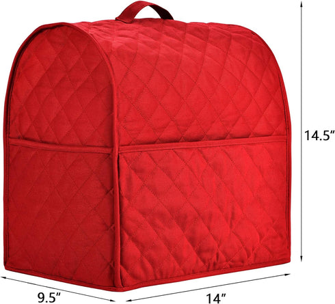 Stand Mixer Cover for Kitchenaid Mixer, Fits All Tilt Head & Bowl Lift Models, Soft, Not Easy to Fade, Red