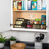 Richards 3 Tier Medicine Cabinet Organizer - Clear Plastic Makeup & Spice Rack for Bathroom Counter, 10" x 4" x 9"