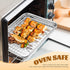 Small Stainless Steel Baking Sheet with Rack Set, E-far 9.4”x7.3” Cookie Sheet for Toaster Oven, Non-toxic & Dishwasher