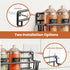 Mystozer 6 Pack, Spice Rack wall mounted Space-Saving Spice Organizer for Spice Jars and Seasonings,Screw or Adhesive