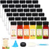 BAKHUK 36pcs 2oz Plastic Shot Juice Bottles with Caps, Ginger Shot Bottles